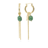 Aros, Bañado en oro, Aventurina artificial, Perla cultivada