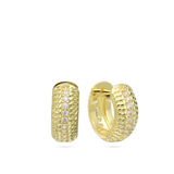 Aros, Bañado en oro, Zirconia cúbica artificial
