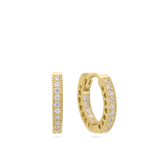 Aros, Bañado en oro, Zirconia cúbica artificial