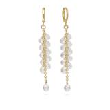 Gotas, Bañado en oro, Zirconia cúbica artificial
