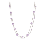 Cadena de elementos, Plata 925 bañada en rodio, Cristal Swarovski artificial