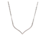 Collar colgante, Plata de Ley 925, Plata 925 bañada en rodio, Zirconia cúbica artificial