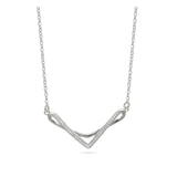 Collar colgante, Plata de Ley 925, Zirconia cúbica artificial