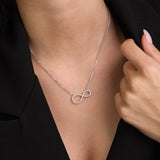 Collar colgante, Plata de Ley 925, Zirconia cúbica artificial