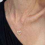 Collar colgante, Bañado en oro, Zirconia cúbica artificial