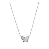 Collar colgante, Plata 925 bañada en rodio, Zirconia cúbica artificial