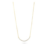 Collar colgante, Bañado en oro, Zirconia cúbica artificial