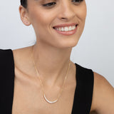 Collar colgante, Bañado en oro, Zirconia cúbica artificial