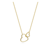 Collar colgante, Bañado en oro, Sin piedra