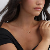 Collar colgante, Bañado en oro, Sin piedra