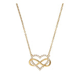 Collar colgante, Bañado en oro, Zirconia cúbica artificial