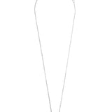 Collar colgante, Plata 925 bañada en rodio, Zirconia cúbica artificial