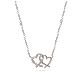 Collar colgante, Plata 925 bañada en rodio, Zirconia cúbica artificial