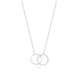 Collar colgante, Plata 925 bañada en rodio, Zirconia cúbica artificial