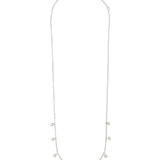 Collar colgante, Plata 925 bañada en rodio, Zirconia cúbica artificial