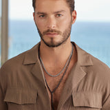 collar unisex, Acero inoxidable, Sin piedra