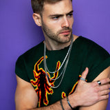 collar unisex, Acero inoxidable, Sin piedra