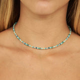 Collar gargantilla, Bañado en oro, Vidrio de plomo