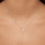 Collar colgante, Plata 925 bañada en rodio, Zirconia cúbica artificial