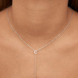 Collar colgante, Plata 925 bañada en rodio, Zirconia cúbica artificial