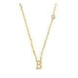 Collar colgante, Bañado en oro, Zirconia cúbica artificial