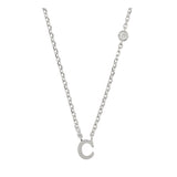 Collar colgante, Plata 925 bañada en rodio, Zirconia cúbica artificial