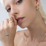 Collar colgante, Bañado en oro, Sin piedra