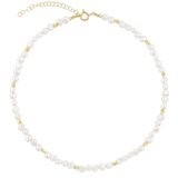 Collar gargantilla, Bañado en oro, Perla cultivada