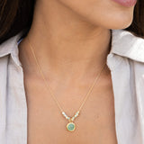 Collar colgante, Bañado en oro, Vidrio de plomo