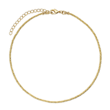 Collar gargantilla, Bañado en oro, Sin piedra