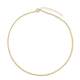 Collar gargantilla, Bañado en oro, Sin piedra