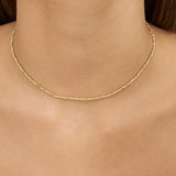 Collar gargantilla, Bañado en oro, Sin piedra