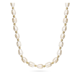 collar de perlas, Bañado en oro, Perla cultivada