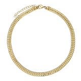 Collar gargantilla, Bañado en oro, Sin piedra