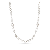 Collar Delicado y Festivo, Plata de Ley 925, Perla Swarovski artificial