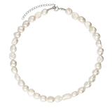 Collar gargantilla, Plata 925 bañada en rodio, Perla cultivada
