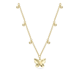 Collar colgante, Bañado en oro, Zirconia cúbica artificial