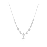 Collar colgante, Plata 925 bañada en rodio, Zirconia cúbica artificial