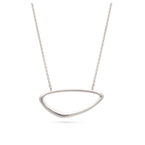 Collar colgante, Plata 925 bañada en rodio, Sin piedra