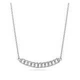 Collar colgante, Plata 925 bañada en rodio, Sin piedra