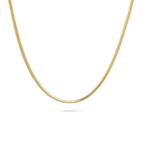 Cadena lisa, Bañado en oro, Sin piedra