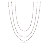 Collar gargantilla, Plata 925 bañada en rodio, Sin piedra