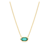 Collar colgante, Bañado en oro, Vidrio de plomo