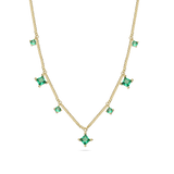 Cadena de elementos, Bañado en oro, Zirconia cúbica artificial