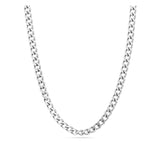 collar de hombre, Acero inoxidable, Sin piedra