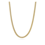 collar de hombre, Acero inoxidable con baño de oro de aproximadamente 1 micra, Sin piedra