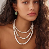 collar de perlas, Bañado en oro, Perla cultivada