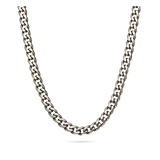 collar de hombre, Acero inoxidable, Sin piedra