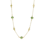 collar de piedra, Bañado en oro, Vidrio de plomo