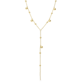 Cadena de corbata, Bañado en oro, Sin piedra